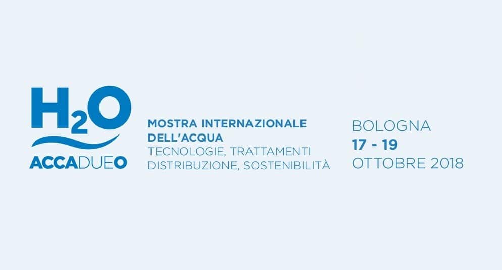 ACCADUEO: la Mostra Internazionale dell’Acqua a Bologna dal 17 al 19 ottobre 2018