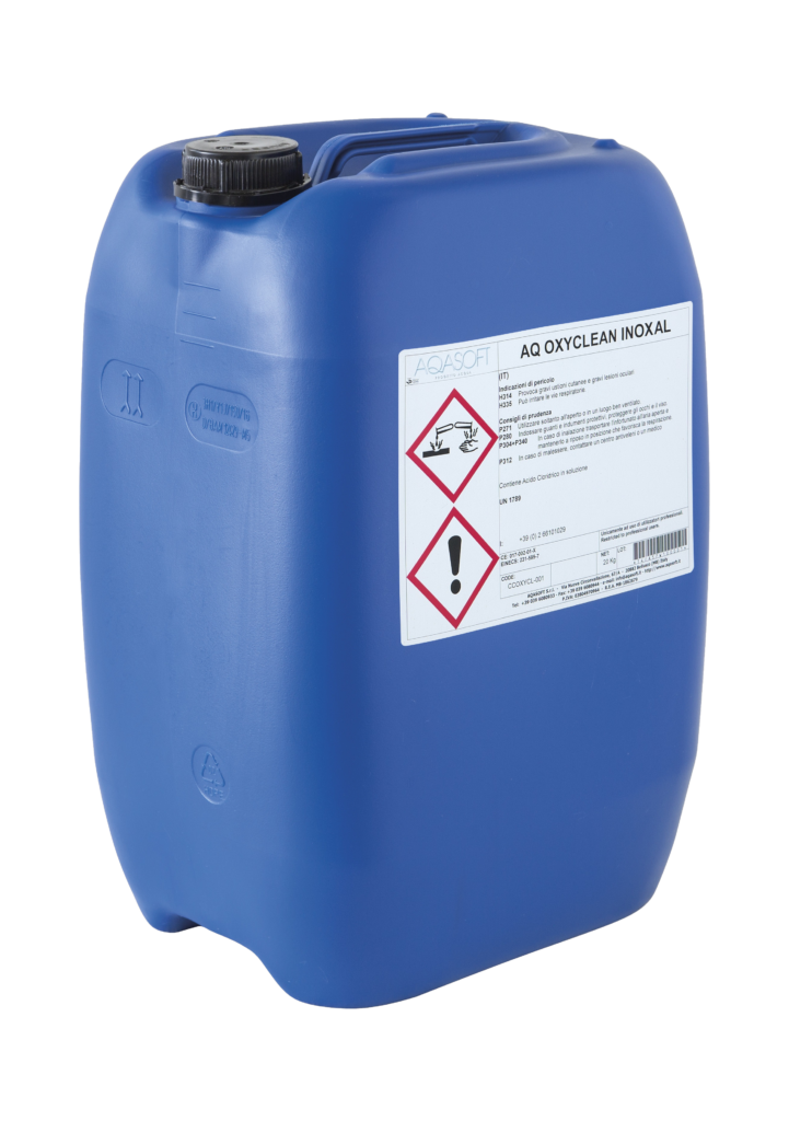AQ OXYCLEAN INOXAL – Disincrostante rapido per impianti di riscaldamento in presenza di componenti in alluminio e acciaio inox