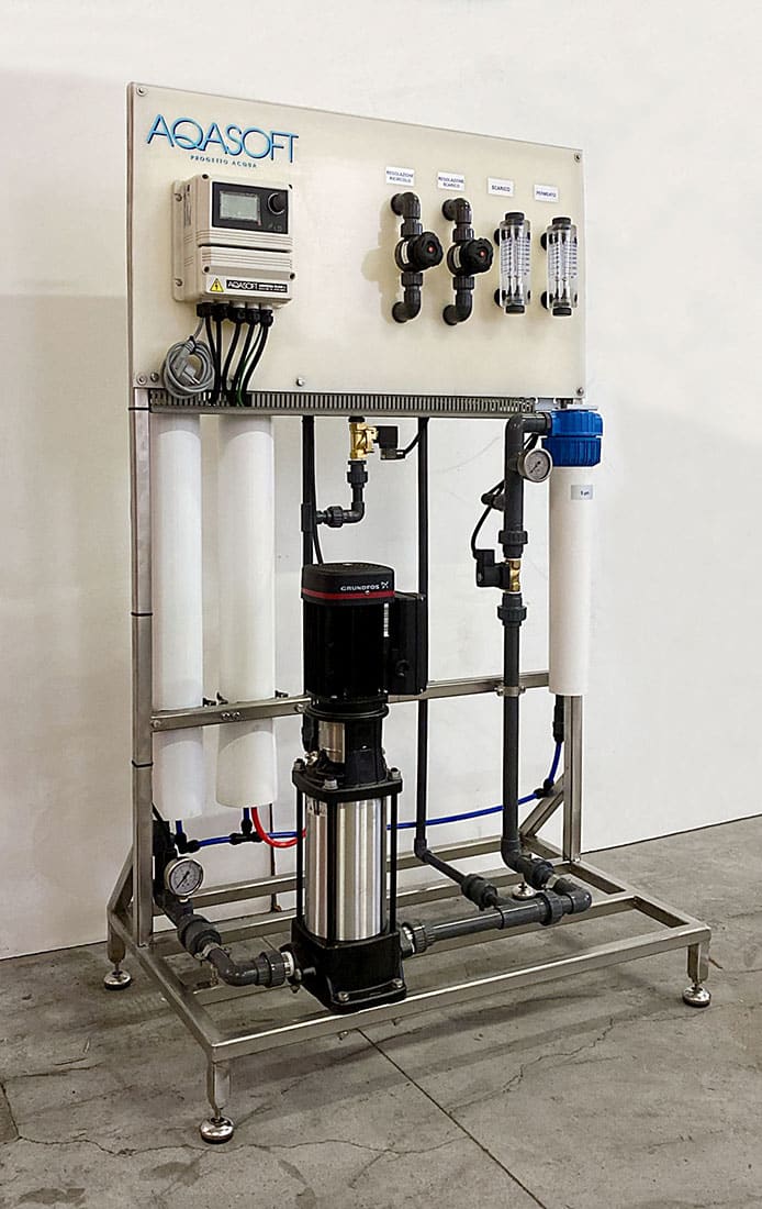 Impianto per il trattamento dell'acqua industriale
